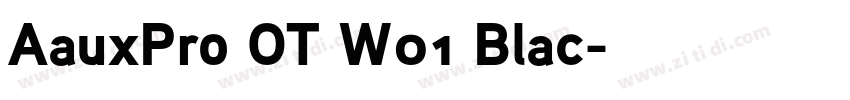 AauxPro OT W01 Blac字体转换 AauxPro OT W01 Blac字体转换
